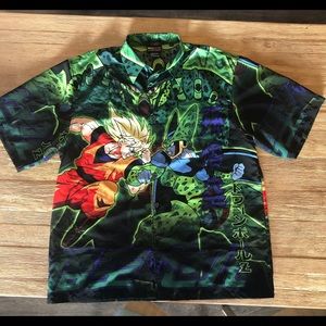 Rare Dragon Ball Z Anime Button Down
